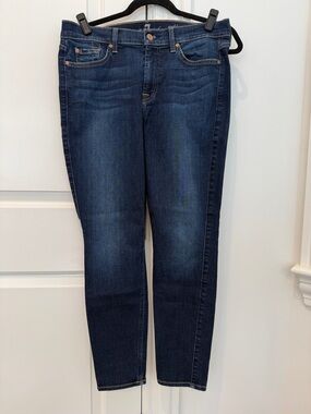 7 For All Mankind Low-rise Ankle Gwenevere Skinny Jeans Size 30